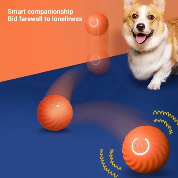 Movimento automático Bouncing Rolling Ball para Dog, USB, Inteligente, Interativo, Mastigar Brinquedo, Cachorro - Image 6